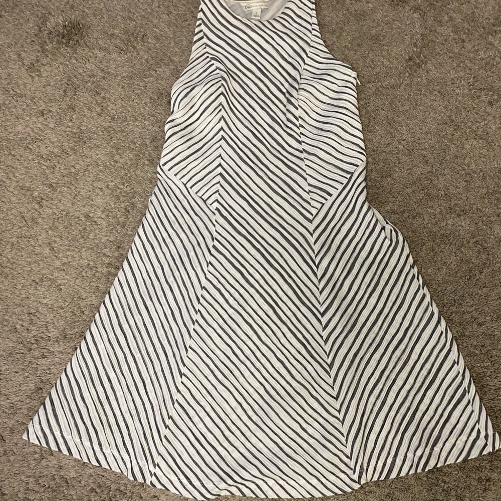 Cato Dress A-Line Fit and Flare Striped Womens Size 4